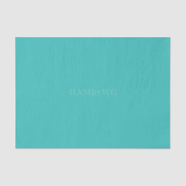 Papier Mousseline HAMbyWG - Papier Tissu - Aqua (Recto)