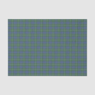 Papier Mousseline Hamilton Green Scottish Tartan