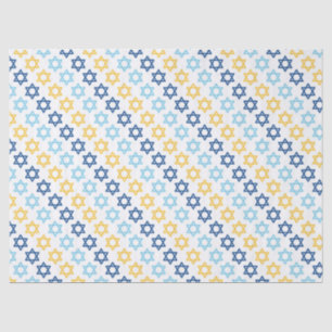 Papier Mousseline Hanoukka Diagonal Star de David