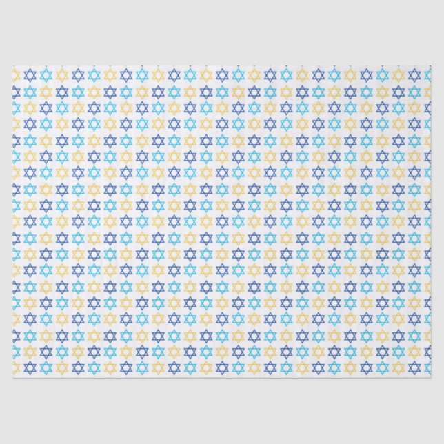 Papier Mousseline Hanoukka Star de David (Recto)