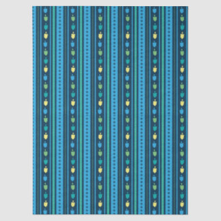 Papier Mousseline Hanukkah Dreidel Party Stripe Tissue Paper