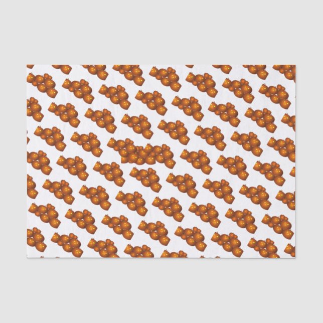 Papier Mousseline Happy Halloween Tissue Paper - 15 gsm (10lb), Blan (Recto)
