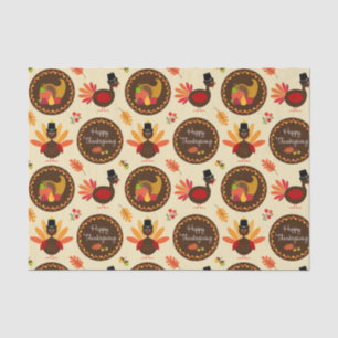 Papier Mousseline Happy Thanksgiving