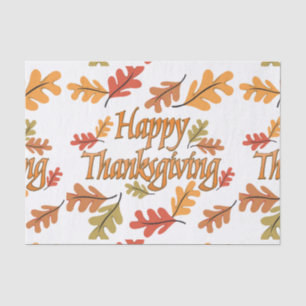 Papier Mousseline Happy Thanksgiving