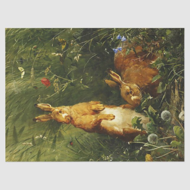 Papier Mousseline Hares (Recto)