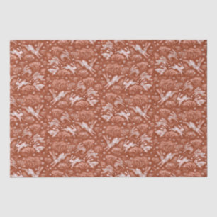 Papier Mousseline Hares neige terrain blanc lapin Motif d'hiver Brow