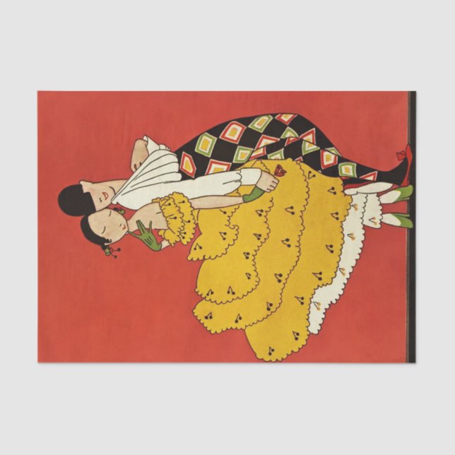 Papier Mousseline "Harlequin Dancer" de Annie Fish (Recto)