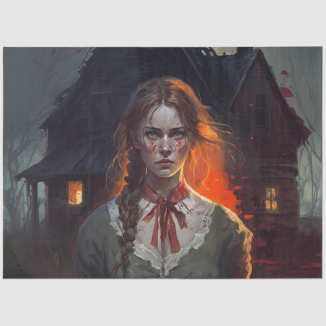 Papier Mousseline Haunting house (Recto)