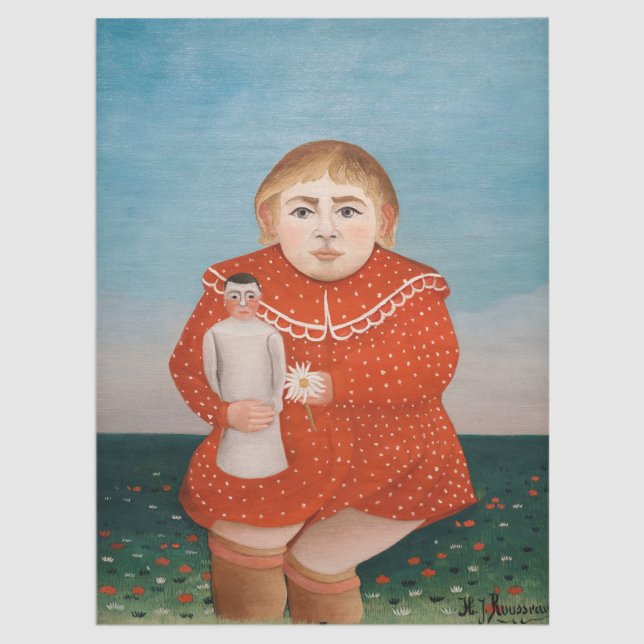 Papier Mousseline Henri Rousseau - Enfant à la poupée (Créateur téléchargé)