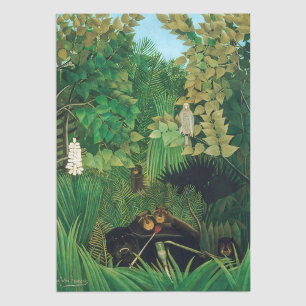 Papier Mousseline Henri Rousseau - Les Joyeux Jesters