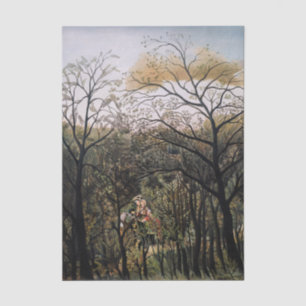 Papier Mousseline Henri Rousseau - Rendez-vous dans la forêt