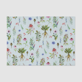 Papier Mousseline Herbes Whimsical sur la menthe