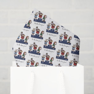 Papier Mousseline Hérisson pour le champion ! Cadeau Félicitations I