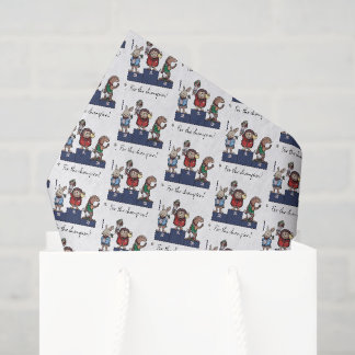 Papier Mousseline Hérisson pour le champion ! Cadeau Félicitations I