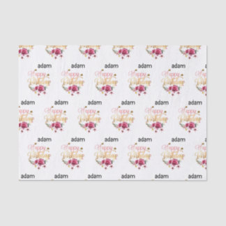 Papier Mousseline heureux anniversaire moderne