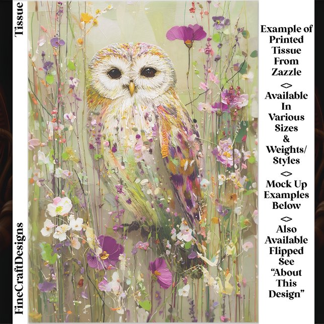 Papier Mousseline Hibou dans l'ombre de la page de découpage EE4L Fl (Créateur téléchargé)