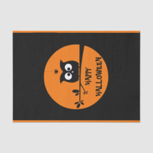 Papier Mousseline Hibou mignon de Halloween