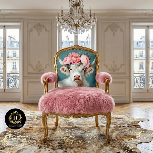 Papier Mousseline Highland Cow Rustic Boho Farmhouse Decoupage (Créateur téléchargé)