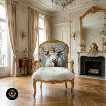 Highland Cow Rustic Boho Farmhouse Decoupage