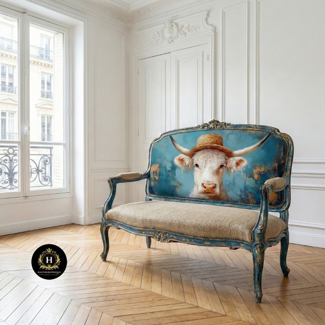 Papier Mousseline Highland Cow Rustic Boho Farmhouse Decoupage (Créateur téléchargé)