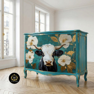 Papier Mousseline Highland Cow Rustic Boho Farmhouse Decoupage