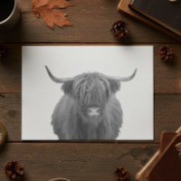 Highland Cow Scotland Russe Noir Blanc
