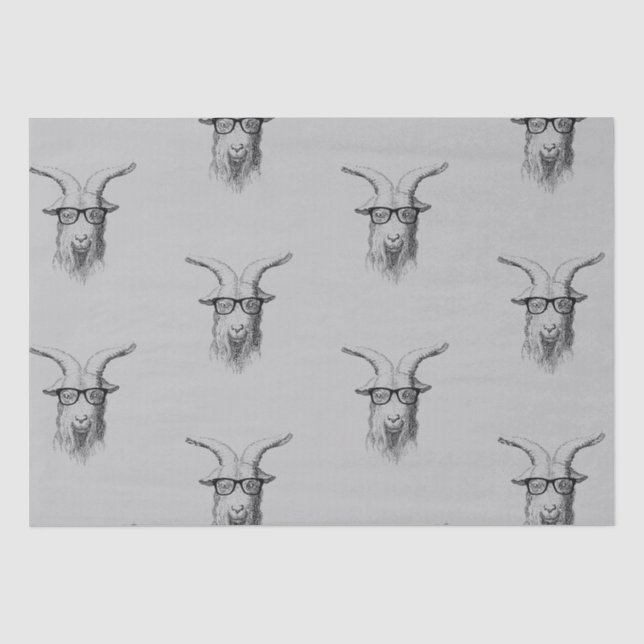 Papier Mousseline Hipster goat (Recto)