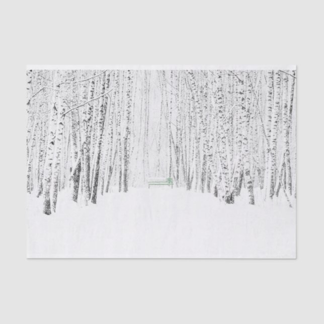 Papier Mousseline Histoire de Noël blanche (Recto)