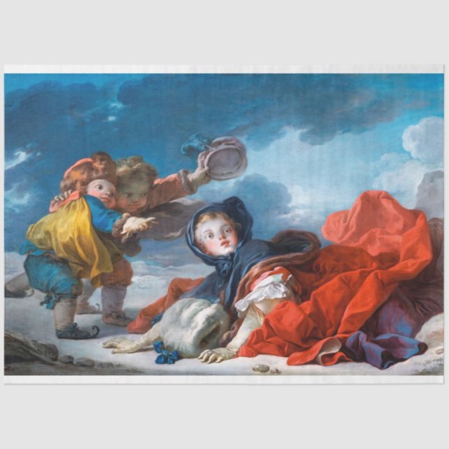 Papier Mousseline Hiver, Fragonard (Recto)