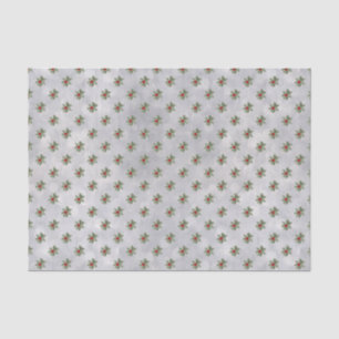 Papier Mousseline Hiver Holly Berry Motif Tissu Papier papier