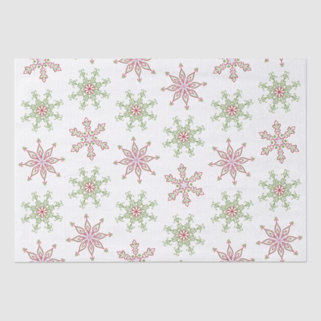 Papier Mousseline Hiver Moderne Vacances Jolie Noël Personnalisé (Recto)
