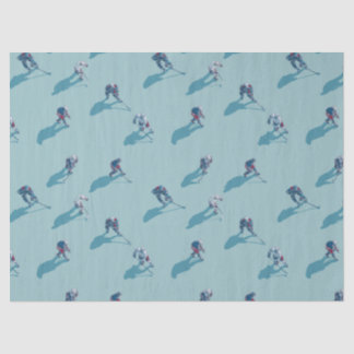 Papier Mousseline Hockey players on ice