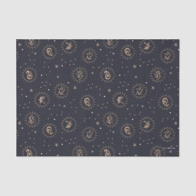 Papier Mousseline Hogwarts House Crest Motif de constellation (Recto)