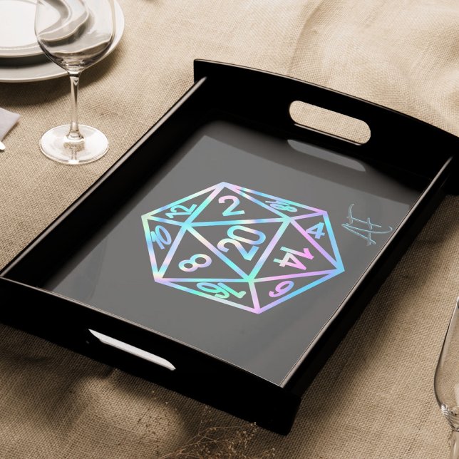 Papier Mousseline Hologramme D20 Crit AF | PnP Tabletop Gamer Dice (Créateur téléchargé)