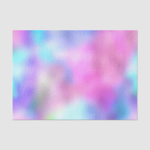 Papier Mousseline Holographique Pink Pastel Baby Blue Bridal Sweet16