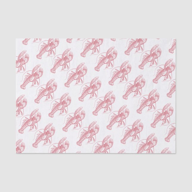 Papier Mousseline Homard rouge (Recto)