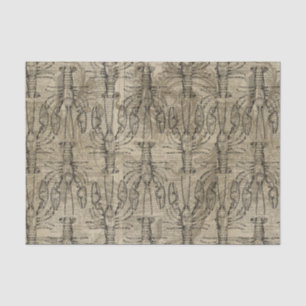 Papier Mousseline Homard vintage