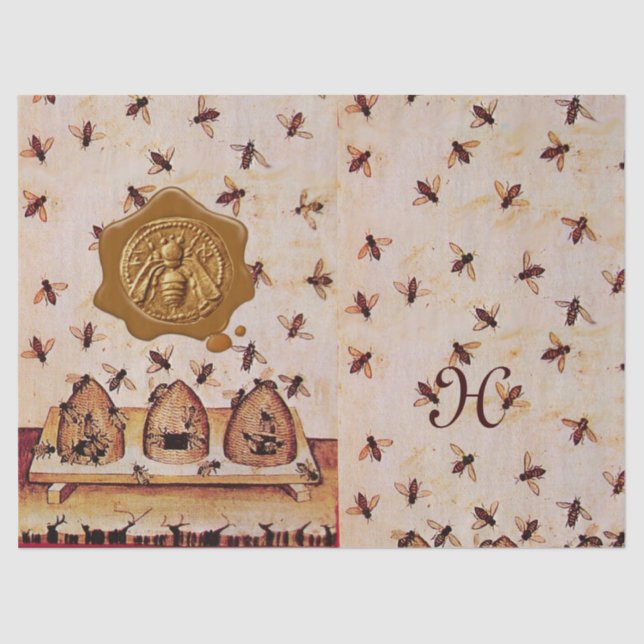 PAPIER MOUSSELINE HONEY BEE HAUTES, MAINTIEN DE L'OEUVRE, SEAU DE CI (Recto)