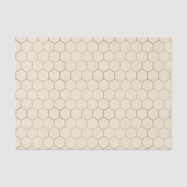 Papier Mousseline Honeycomb Patterned (Recto)