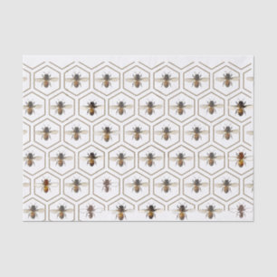 Papier Mousseline Honeypeb Bee Bee Bee Beekeeper Tissu Paper