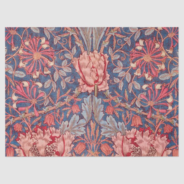 Papier Mousseline Honeysuckle, Wallpaper de William Morris (Recto)