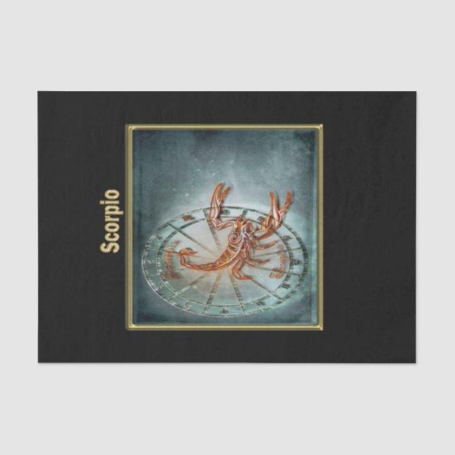 Papier Mousseline Horoscope de conception d'astrologie de zodiaque (Recto)