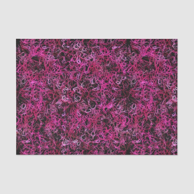 Papier Mousseline Hot Pink and Black (Recto)