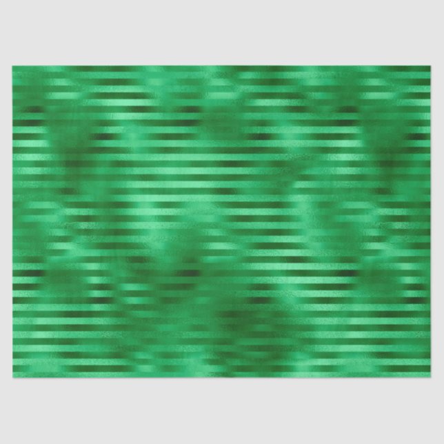 Papier Mousseline Huile à bandes vertes (Recto)