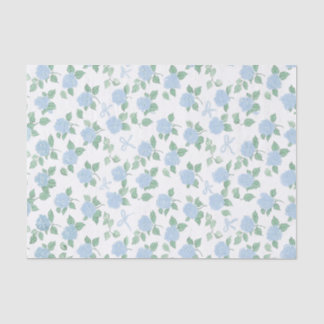 Papier Mousseline Hydrangea Bleu Tendance