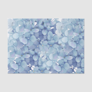 Papier Mousseline Hydrangea fleurs aquarelle