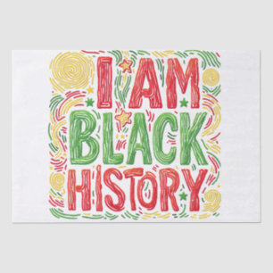 Papier Mousseline I Am Black History - Black Activisme