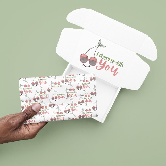 Papier Mousseline I Cherry-Ish You Tissue Paper (Let someone special know how much you, "Cherry-ish" them with this cute cherry tissue paper! )