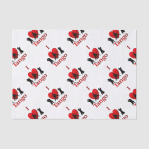 Papier Mousseline I Heart Tango