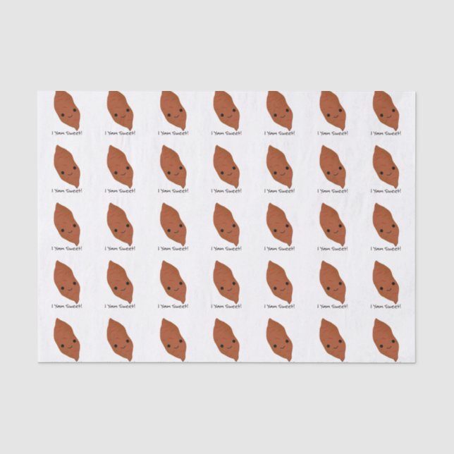 Papier Mousseline I Yam Sweet Cute kawaii Sweet Potato (Recto)